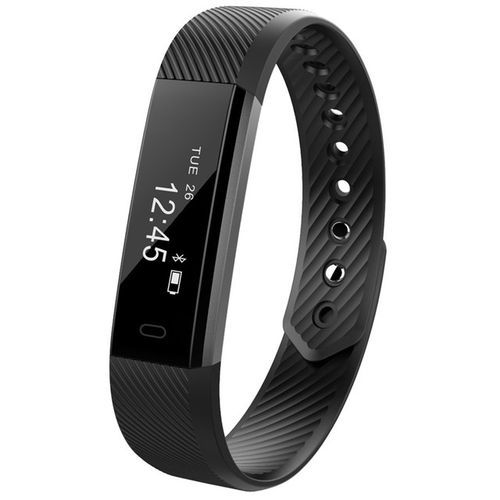 Id115 Bluetooth 4.0 Smart Pedometer Bracelet Fitness Black