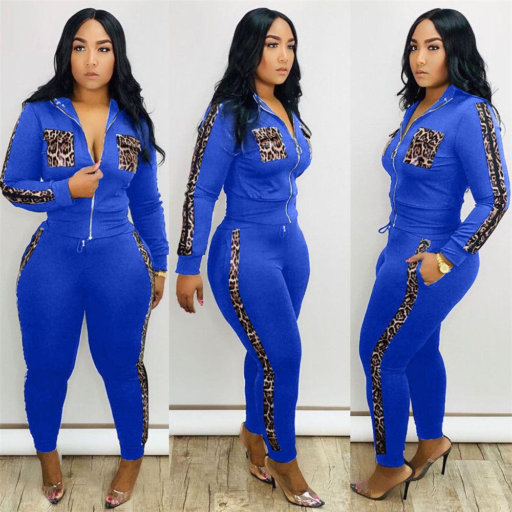 (Red)Spring Autumn Two Piece Set Women Tracksuit Zipper Hoodies Tops And Camouflag Pants Set Fashion Patchwork Two Piece Outfits GRE