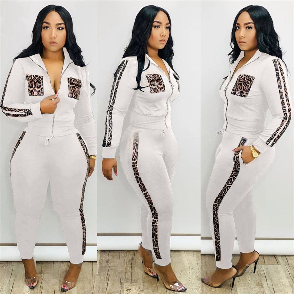 (Red)Spring Autumn Two Piece Set Women Tracksuit Zipper Hoodies Tops And Camouflag Pants Set Fashion Patchwork Two Piece Outfits GRE