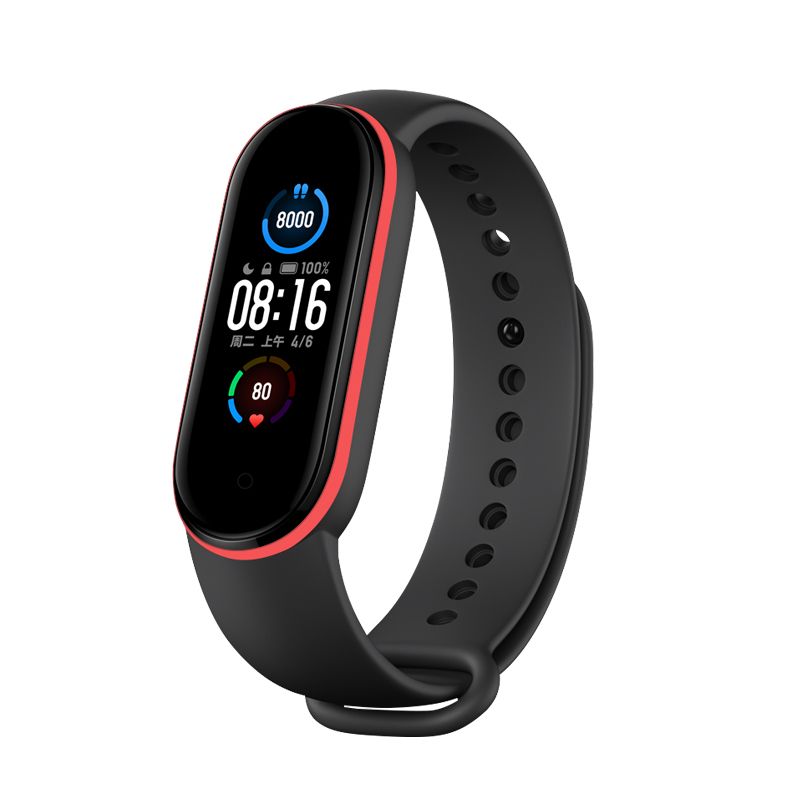 Let Wrist S Replacement For M5 Smart Watch Wearable Devices Accessories For Xiaomi Let 5 Silicone Two-color S