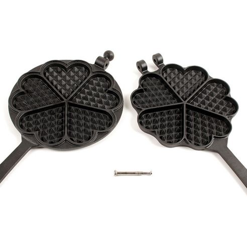 800 Degree Cast Iron Waffle Pan Induction IH