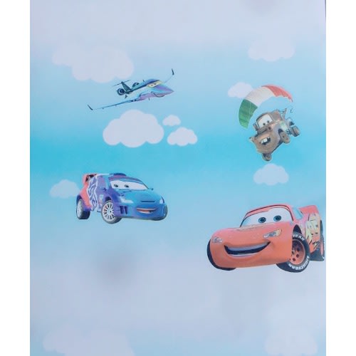 Pixar Cars Racing Children Wallpaper - Blue