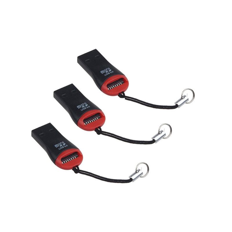 5Pcs Portable USB 2.0 TF Flash Memory Micro SD Card Reader-