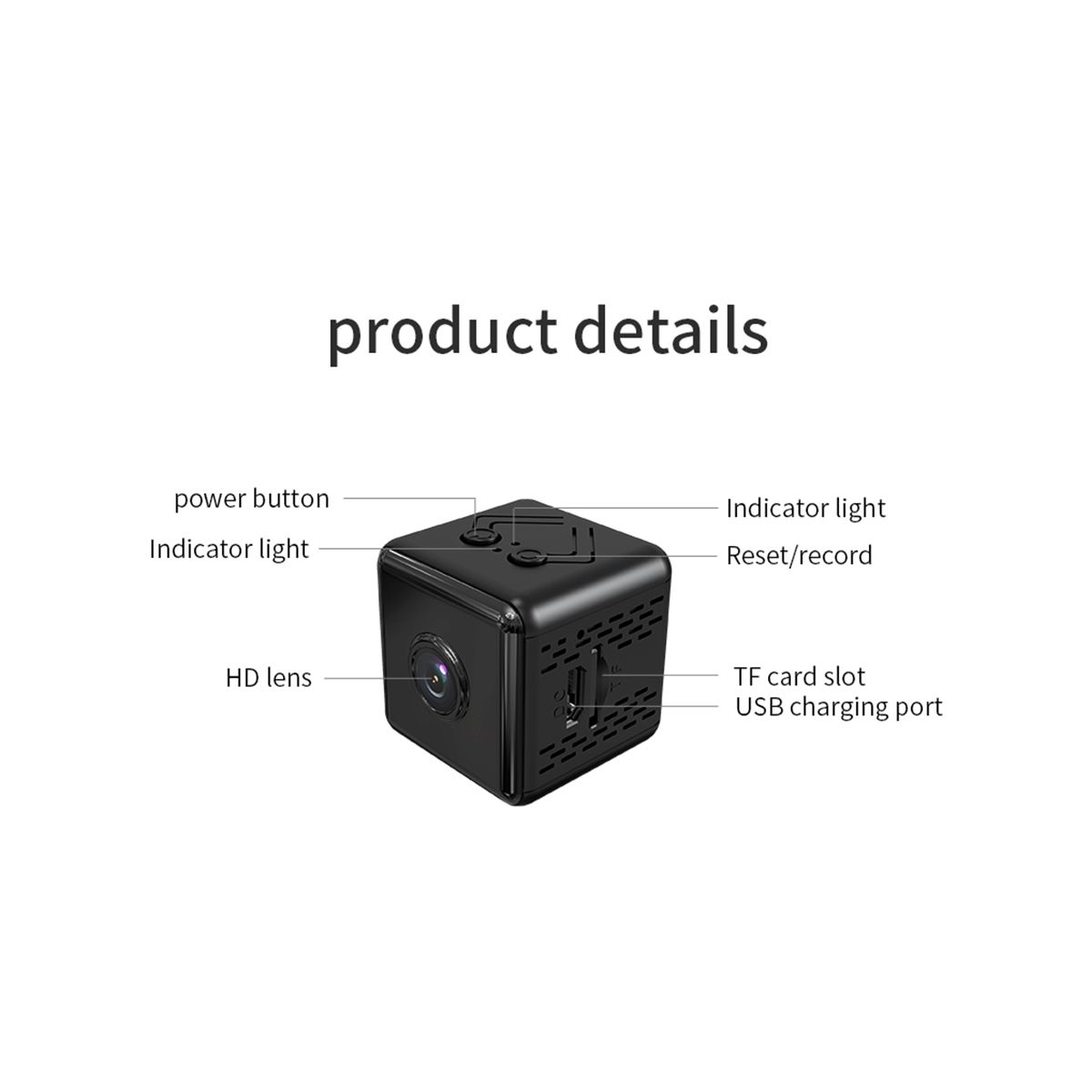 Mini Spy Camera - WiFi Hidden Camera for Home Security 1080P HD - Nanny Cam for Baby and Pet Monitoring
