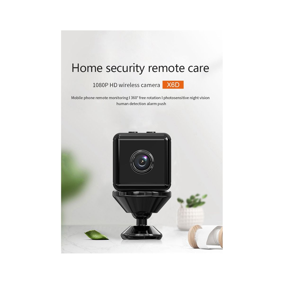 Mini Spy Camera - WiFi Hidden Camera for Home Security 1080P HD - Nanny Cam for Baby and Pet Monitoring