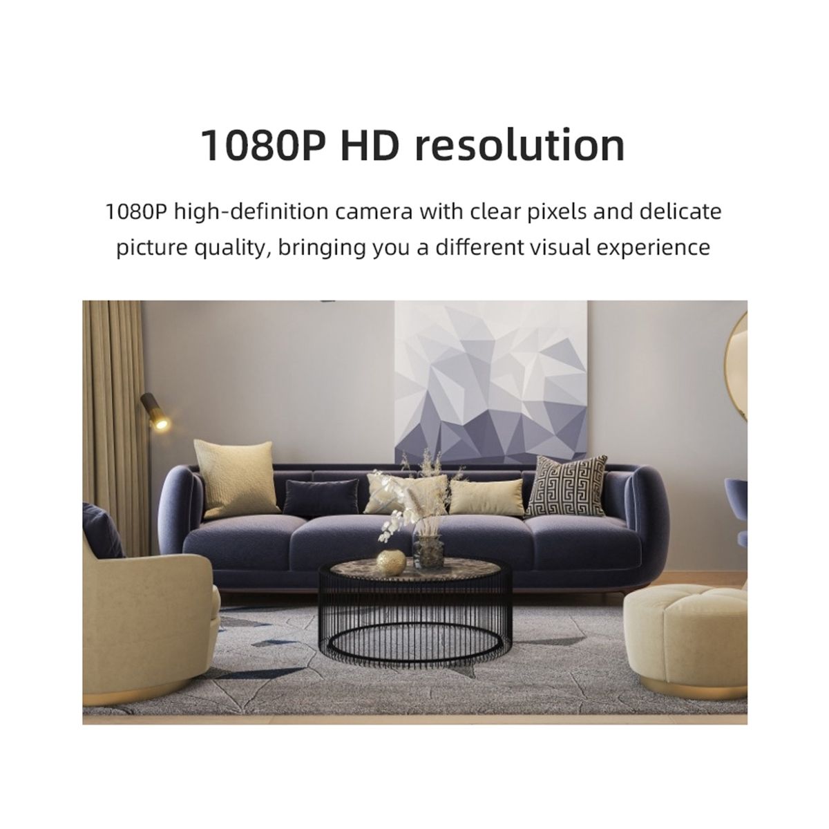 Mini Spy Camera - WiFi Hidden Camera for Home Security 1080P HD - Nanny Cam for Baby and Pet Monitoring