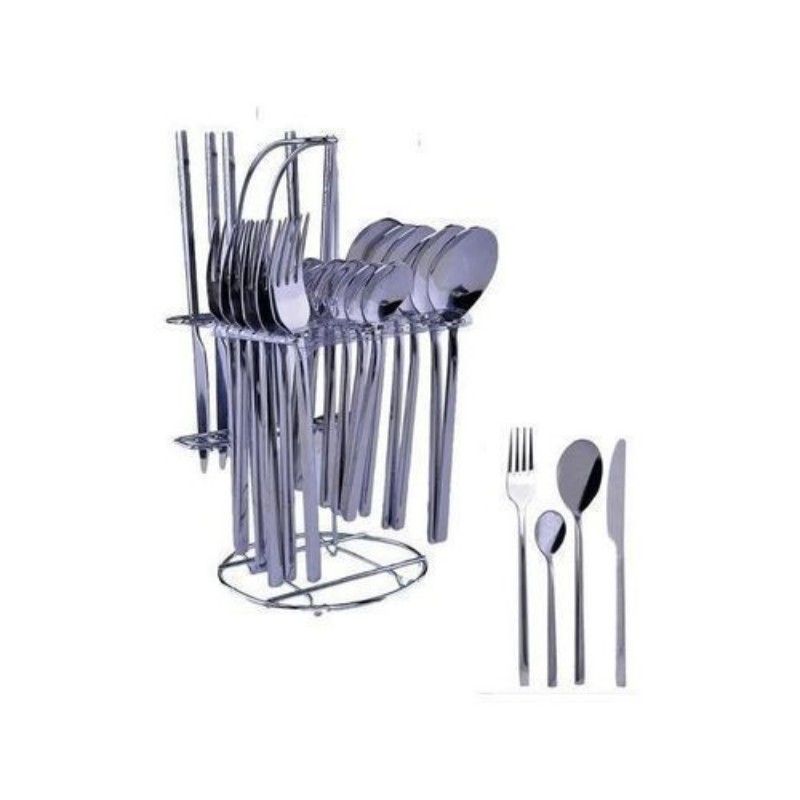 24Pcs Dining Cutlery Set, Stainless