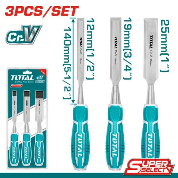 Original 3pic Wood Chisel Total