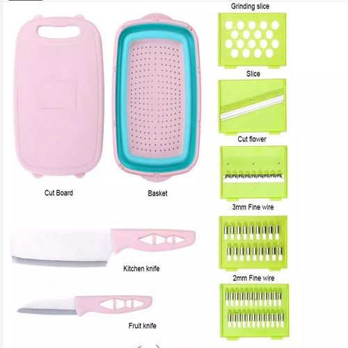 9In1 Multifunction Vegetable Slicer/Cutter Chopping Board