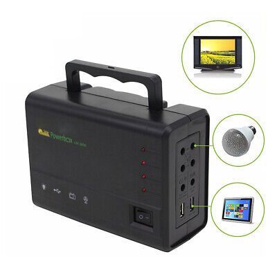 Super Rugged  MINI DC Solar Power Box, 4 Bulbs, Solar Panels For Home & Office