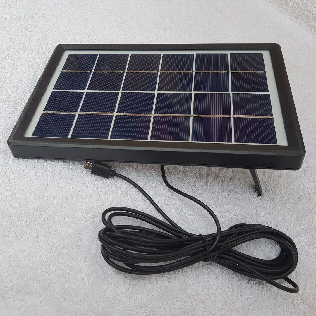 CN-TY4226FM-BT Solar Energy Lighting System Kit 4 Bulbs FM Bluetooth - Blue/Black