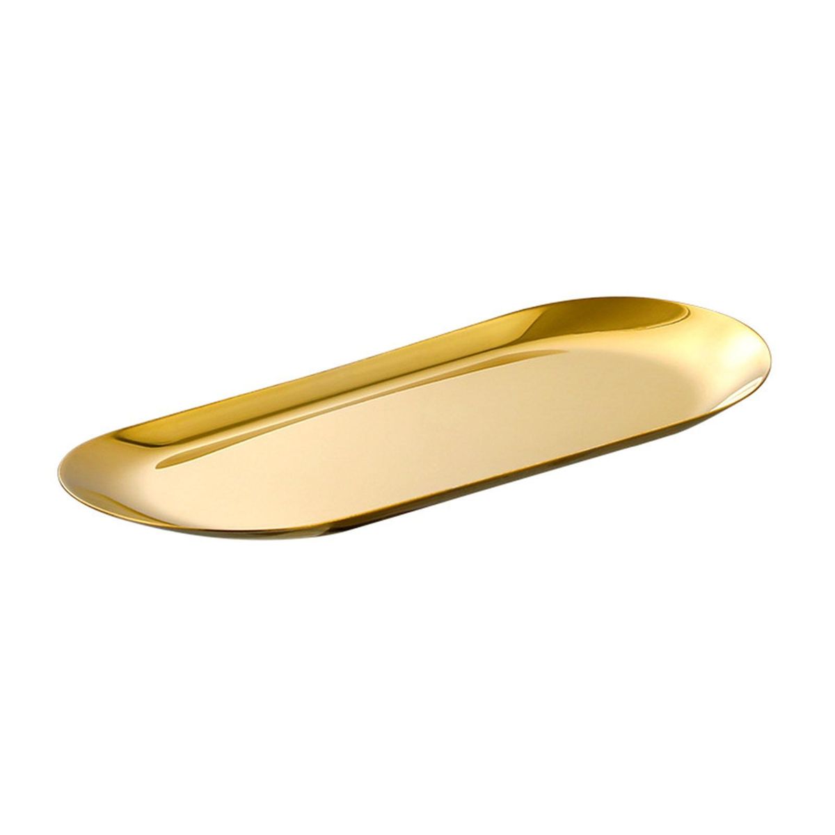 Stainless Steel Barbecue Plate Food Grade Serving Plate Golden