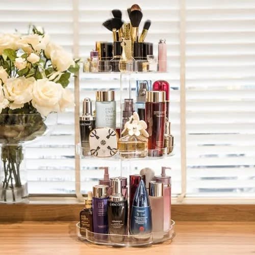 3d Cosmetic Organizer Rotating Frame - 7006 - 3 Tiers