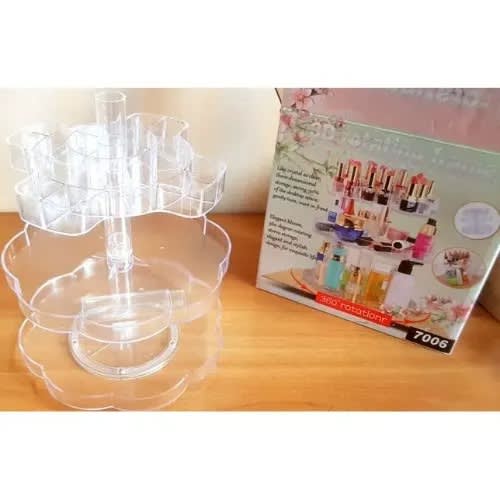 3d Cosmetic Organizer Rotating Frame - 7006 - 3 Tiers