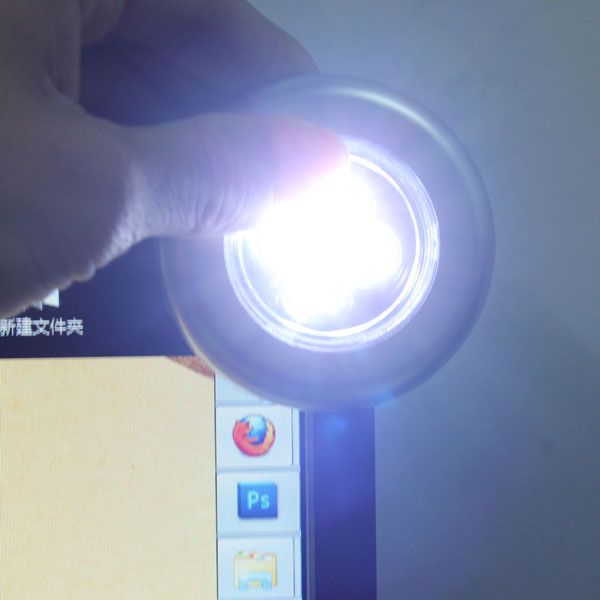 4 LED Night Light Lamp Battery Powered Blub Wireless Bright Wall Cordless