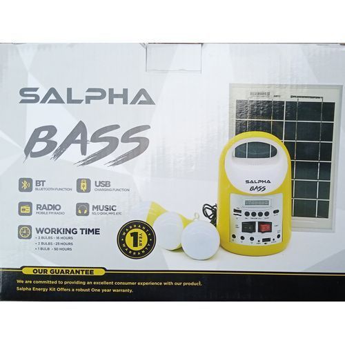 SALPHA BASS ENERGY SOLAR  COMPLET HOME SYSTEM