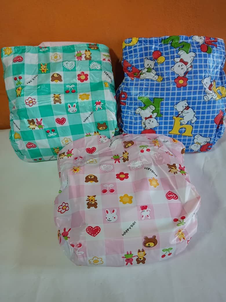 3 In 1 Re-Washable Baby Diaper- 