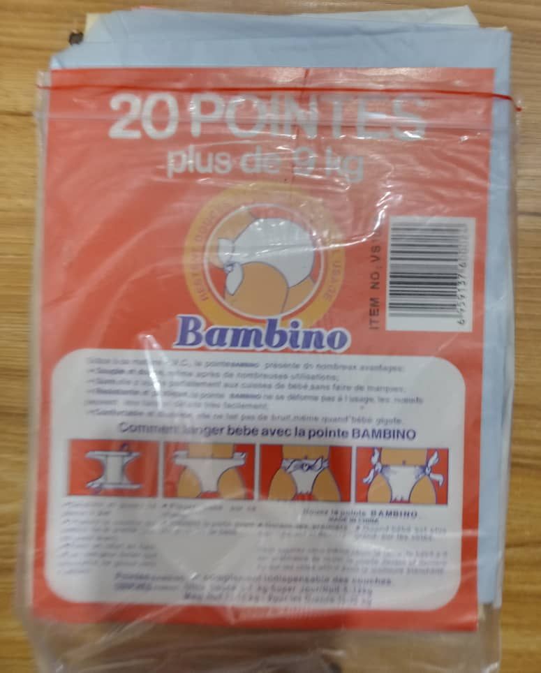20pcs Baby PVC/Water Proof Folding  Tie Diapers