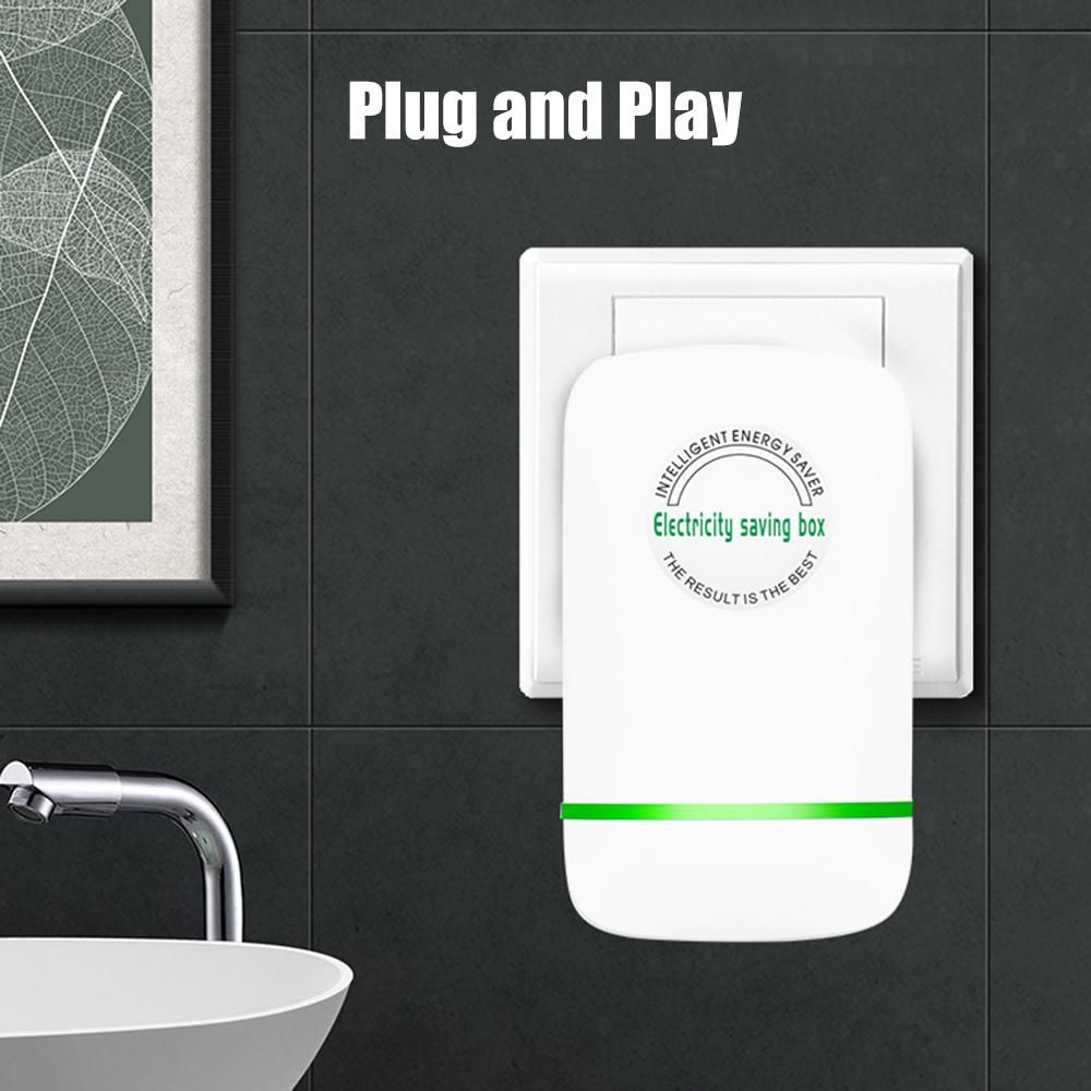 Power Saving Device Factor Household Energy Saver 28KW Intelligent High-efficient Appliance Plug in Electricity Saving Box Energy Power Saving Device 90V-250V AU Plug