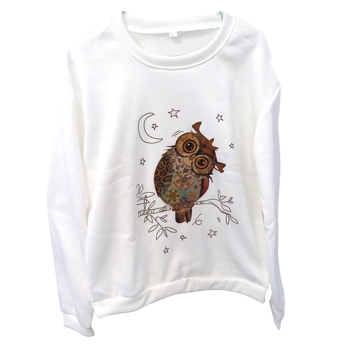 Women's Print Long-sleeved Sweatshirt Blouse Pullover