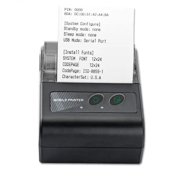 100%  Original Mini Bluetooth Wireless Mobile Thermal Receipt Printer Restaurant