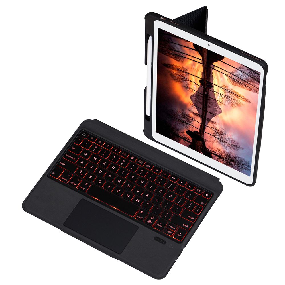 Detachable Tablet Bt Keyboard Case With Touchpad Pen Slot