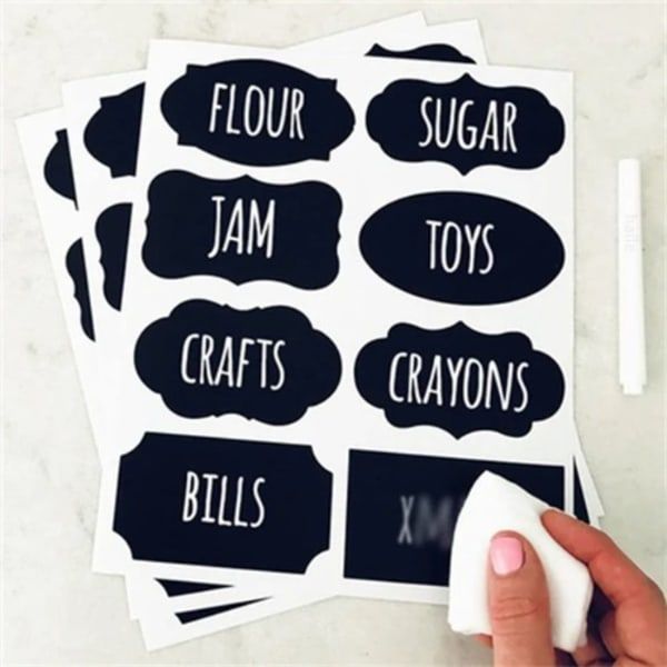 Adhesive Label Sticker With Pen - 100pcs