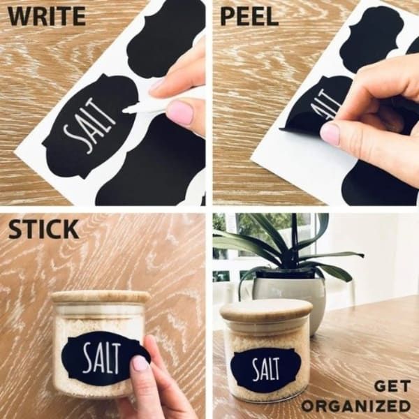 Adhesive Label Sticker With Pen - 100pcs