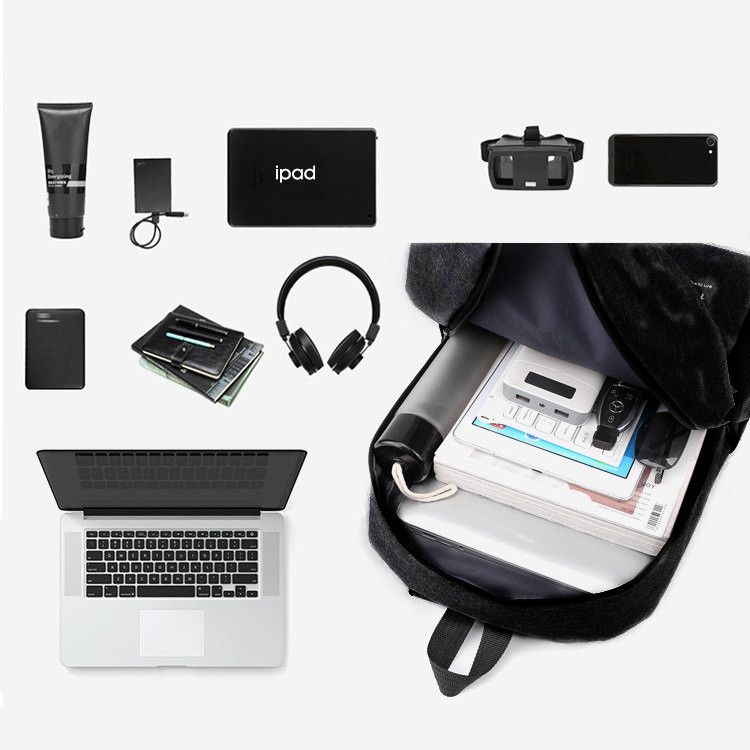 Backpack Laptop Bag Men Bag School Bag Purse Wallet 3 In 1