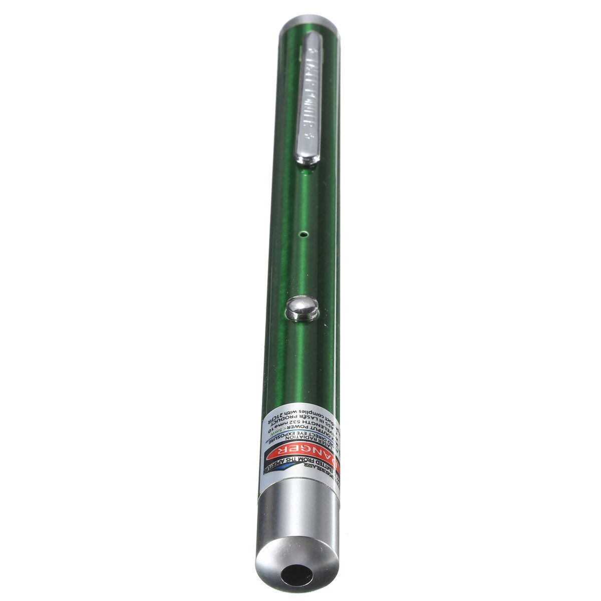 NEW Stylish Laser Pointer USB Charging Pen Clip Visible Beam Light HK Green Purple Light