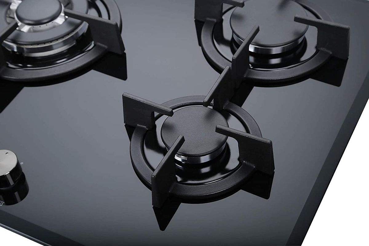 90cm Built-in 5 Burner Gas On Glass Hob/Cooker Aut Ignition