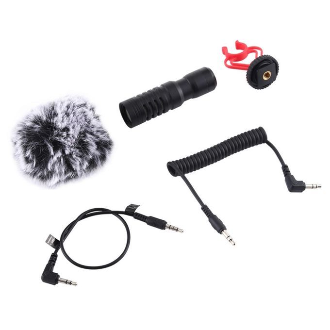 3.5mm Microphone Condensor Video Mic For IPhone Mobile Phones With