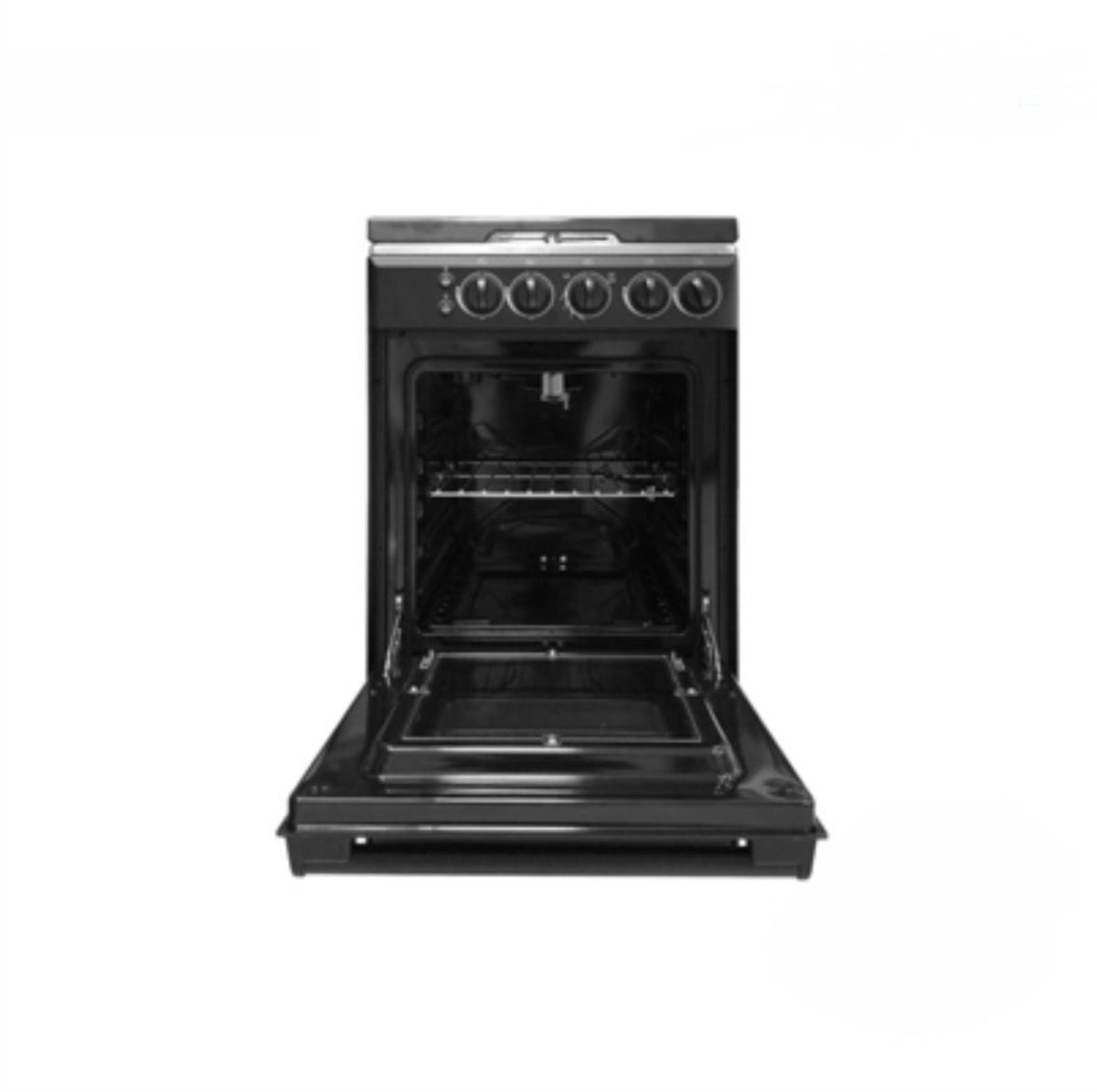 4-Burner All Gas Cooker (4 + 0) With Oven- Black