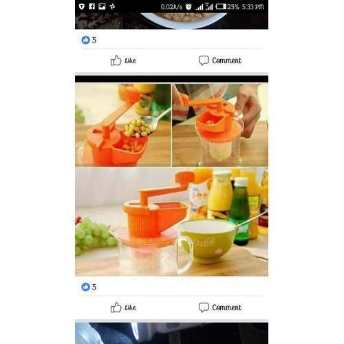 Manual Beans,Tiger Nut,Groundnut And Pepper  Blender