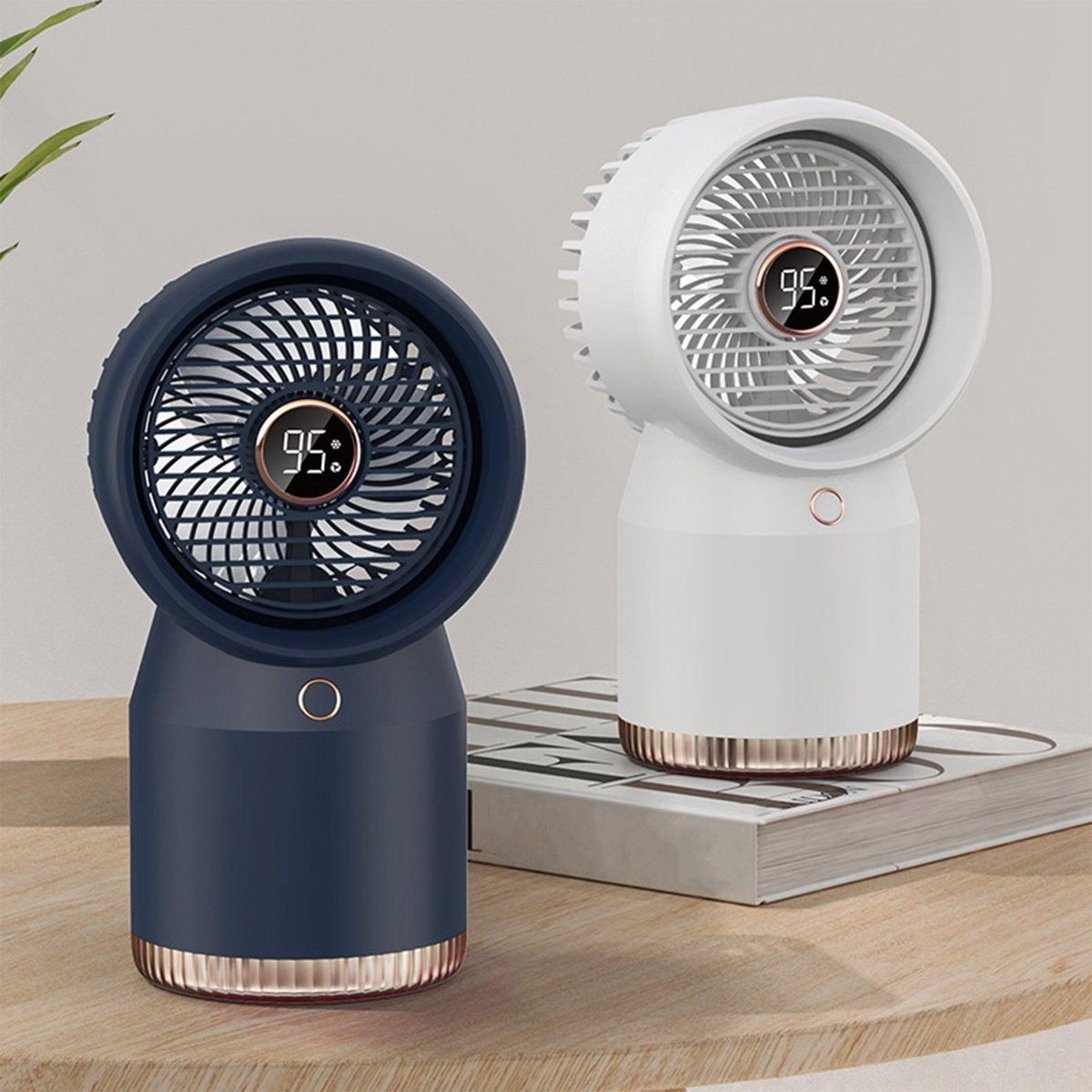 Mini Air Conditioner Air Cooler Fan USB Portable Air Conditioner Personal Space Air Cooling Refrigeration Fan Blue