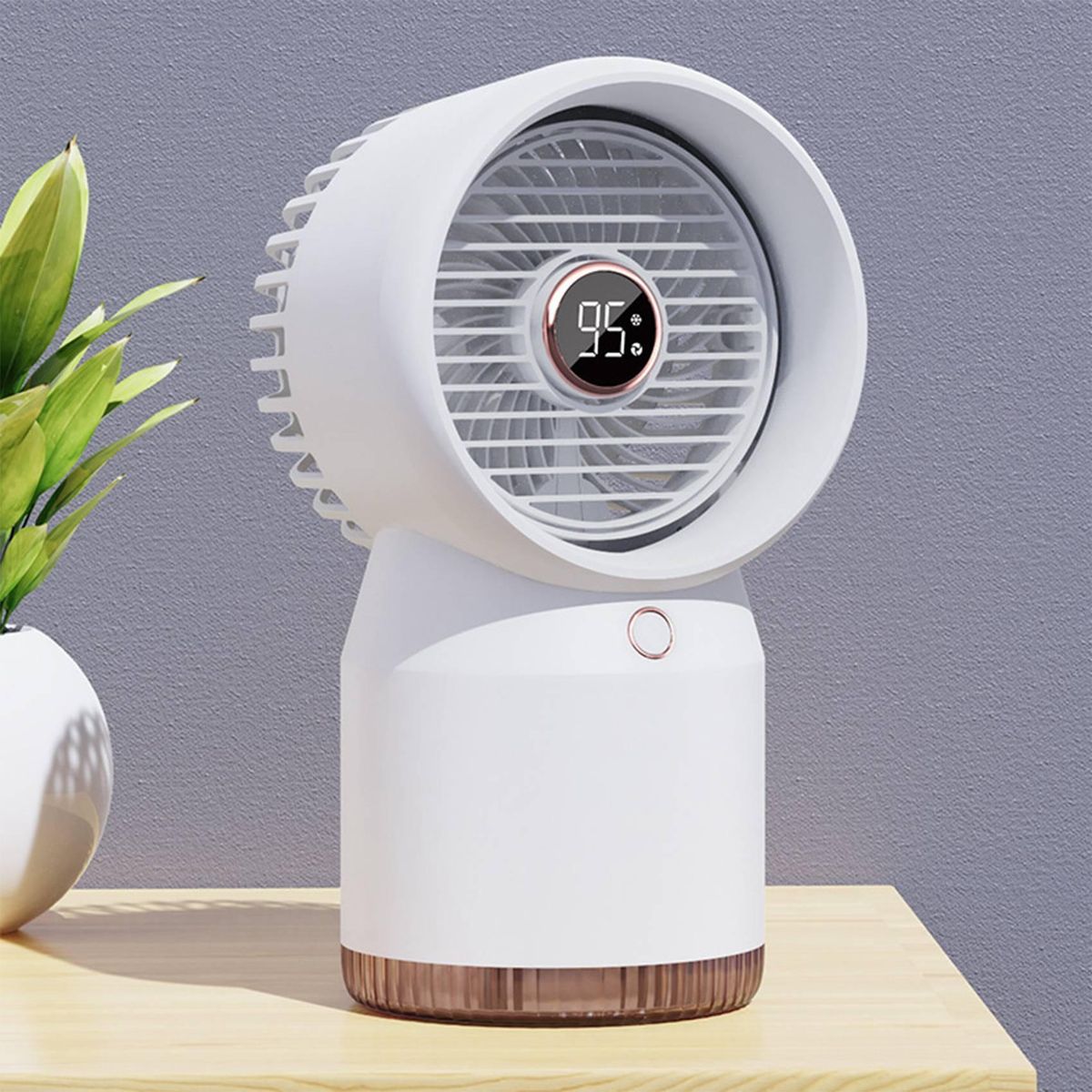 Mini Air Conditioner Air Cooler Fan USB Portable Air Conditioner Personal Space Air Cooling Refrigeration Fan Blue