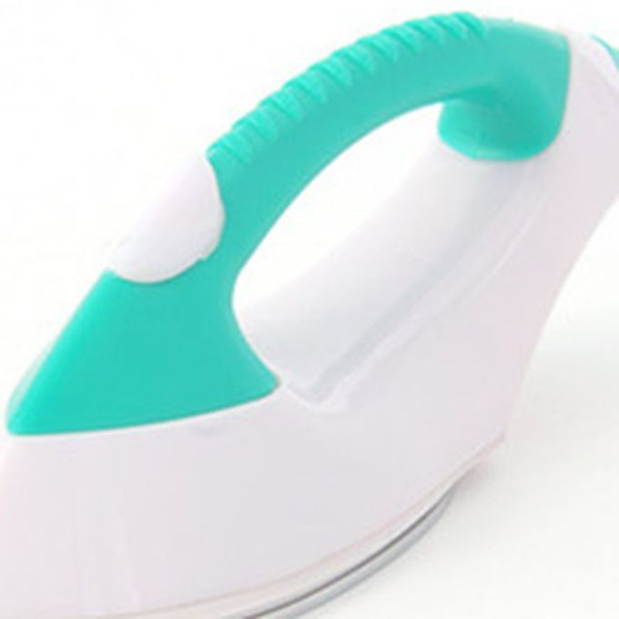 Handheld Mini Electrostatic Iron Travel Portable Heart Green