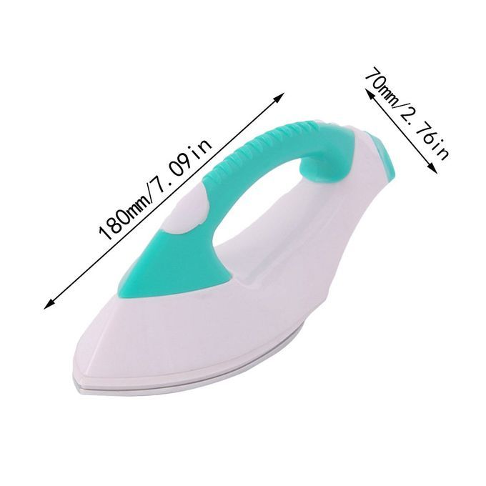 Handheld Mini Electrostatic Iron Travel Portable Heart Green