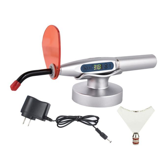 Wireless LED Curing Light 1200-2000MW/cm2 USB  W/ Silver