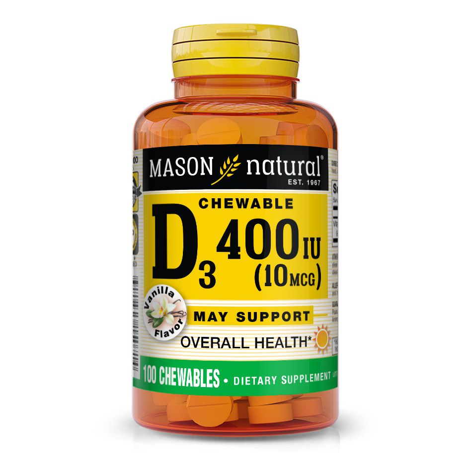 Vitamin D3 400iu (10mcg) 100Chewables