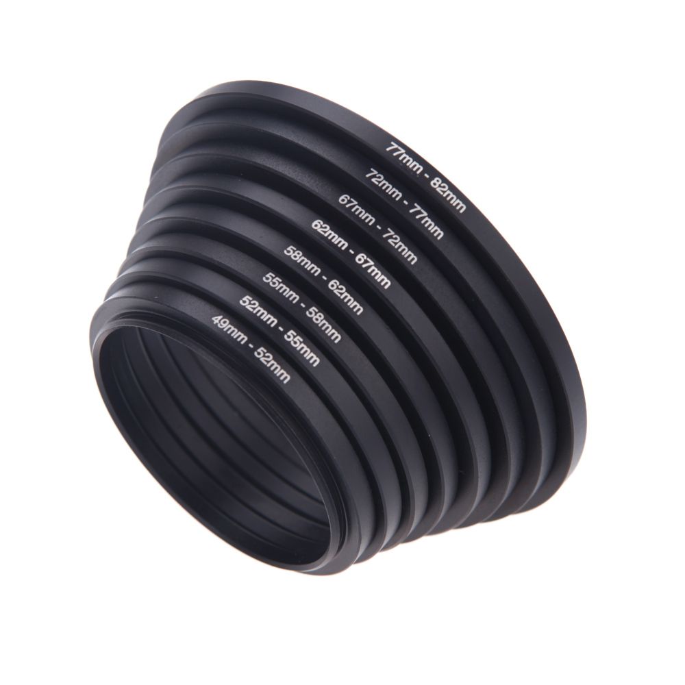 8pcs Filter Step Up Rings Adapter
