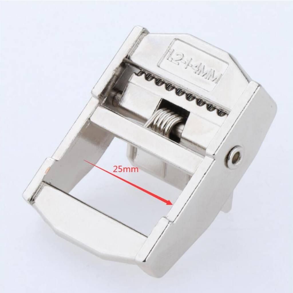 Heavy Kayak Webbing Buckle Adjustable Ladder Lock For Silver 1pcs
