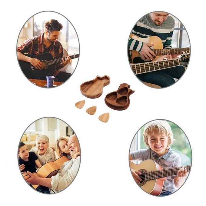 Guitar Pi K Box Three Latti Es Natural Wooden Paddle Suit Guitar A  Essories-wood