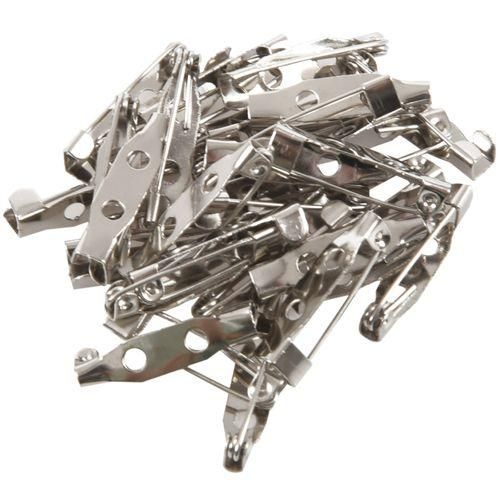 30 Brooch Bar Backs Safety Pins Catch Findings Small
