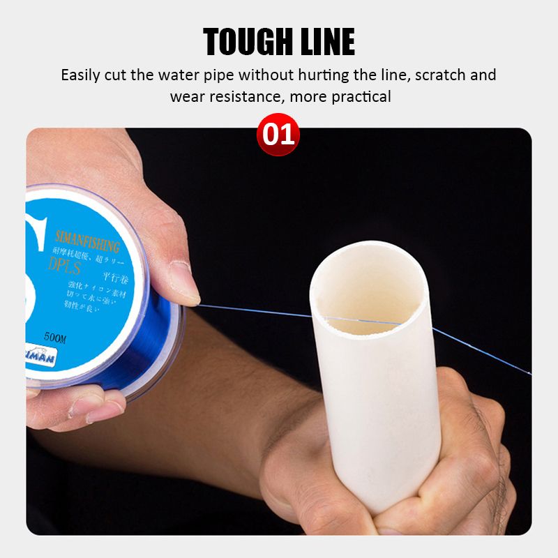 Material Original Super Long 2.0 Lines 0.4 Nylon 500m To Strong Fishing Lines Japan Fishing Monofilament Durability Japan