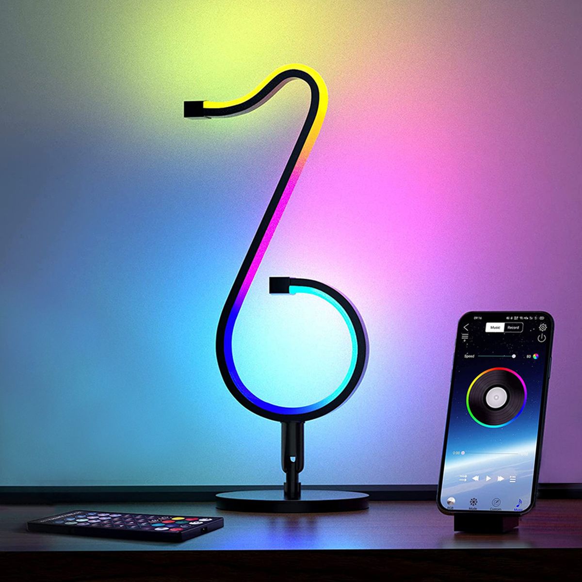 Smart LED Light RGB IC Smart Ambiance Night Light Remote