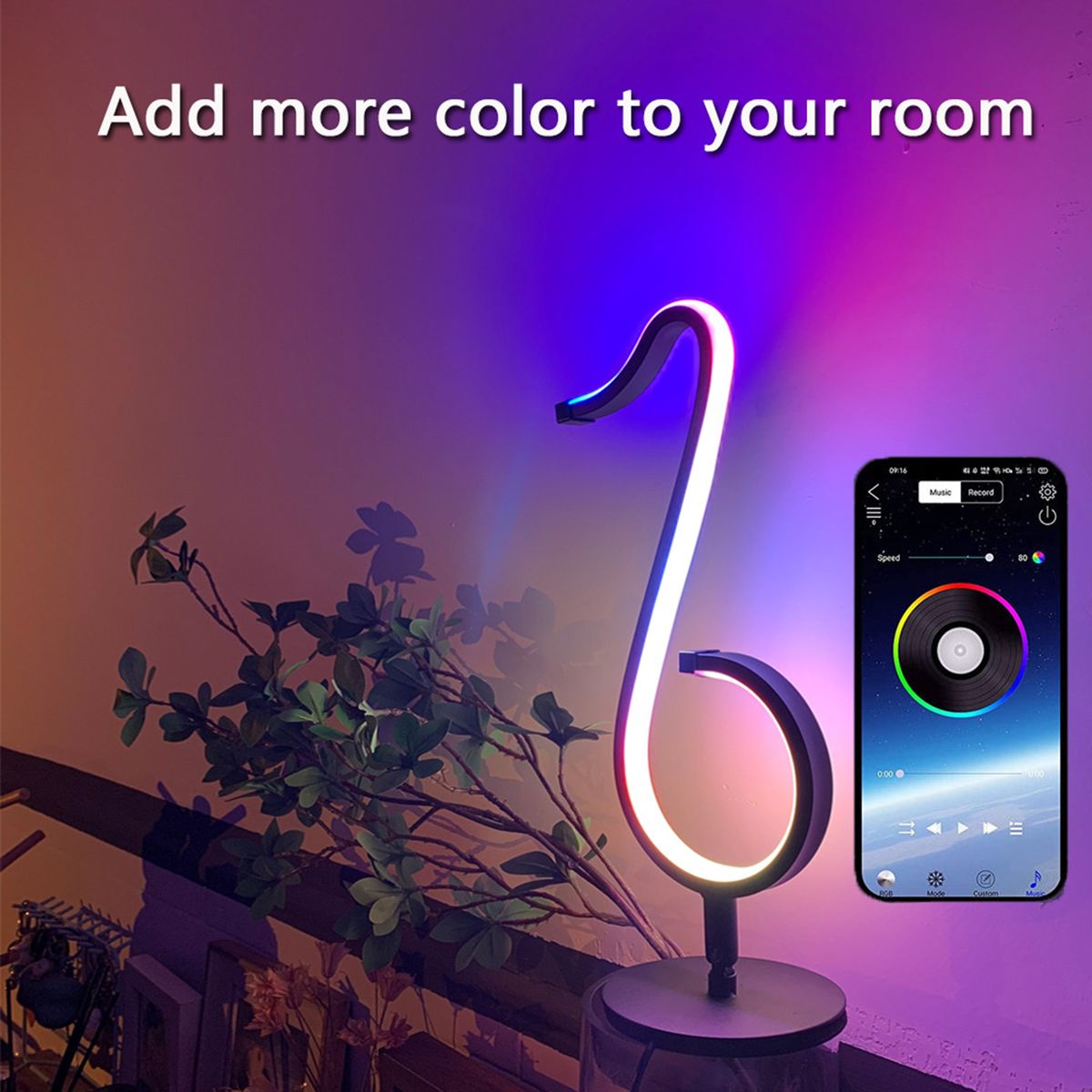 Smart LED Light RGB IC Smart Ambiance Night Light Remote