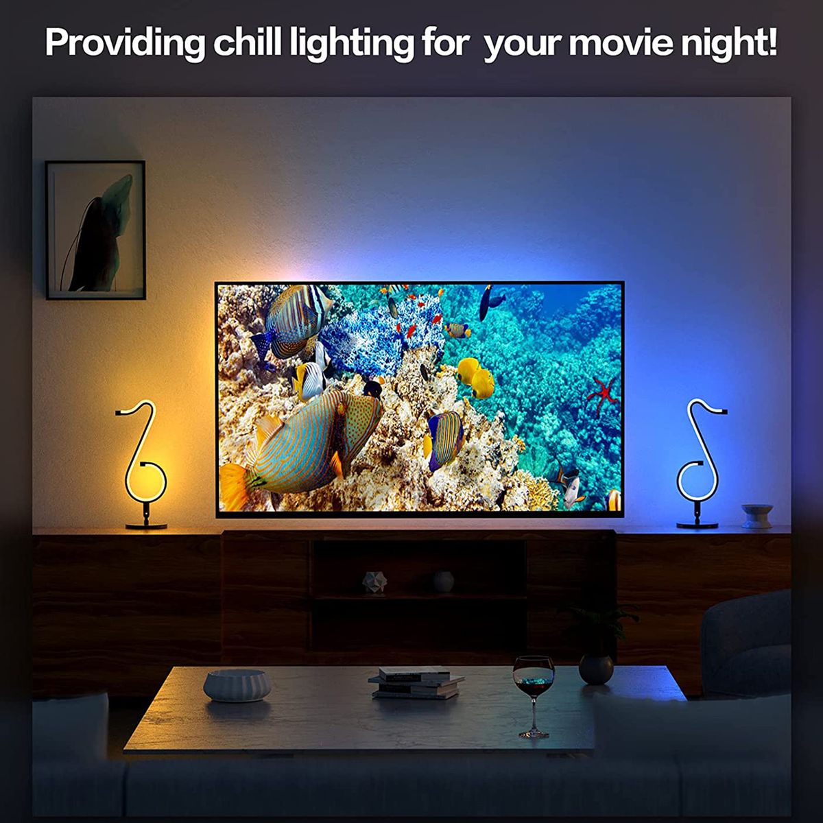 Smart LED Light RGB IC Smart Ambiance Night Light Remote