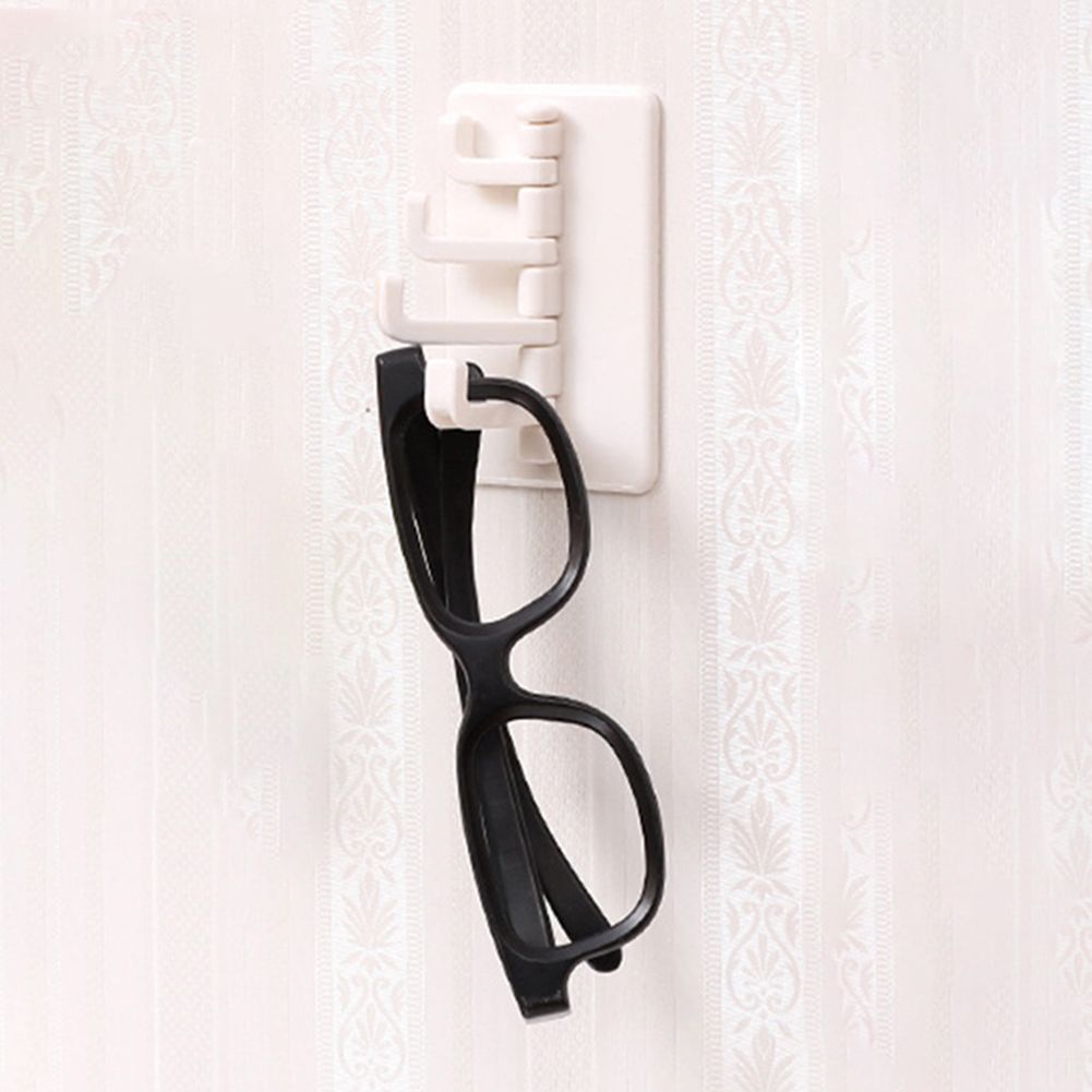 4pcs Adhesive Hook Rotatable Strong Bearing Wall Hanger Hook