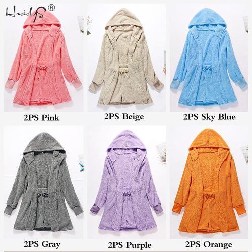 Women's Pajamas Long Sleeves Robe Vest Short Pants Pajamas